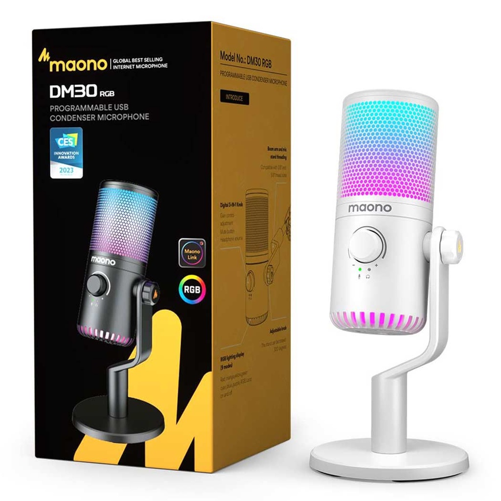 MAONO DM30 RGB USB Microphone | Gear Studio | PC Gaming Accessories ...
